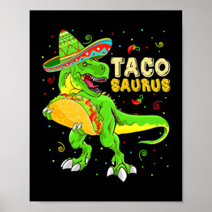 Poster Tacosaurus Chemise Taco Cinco De Mayo Enfants garç