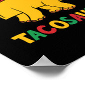 Poster Tacosaurus Cinco de Mayo Funny Taco Dinosaur (Coin)
