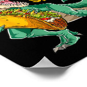 Poster Tacosaurus Taco Dinosaur T Rex Funny Cinco De Mayo (Coin)