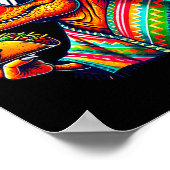 Poster Tacosaurus taco dinosaure cinco de mayo mexicainTa (Coin)
