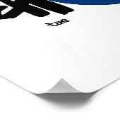 Poster Tae Kwon Do avec drapeau (Coin)