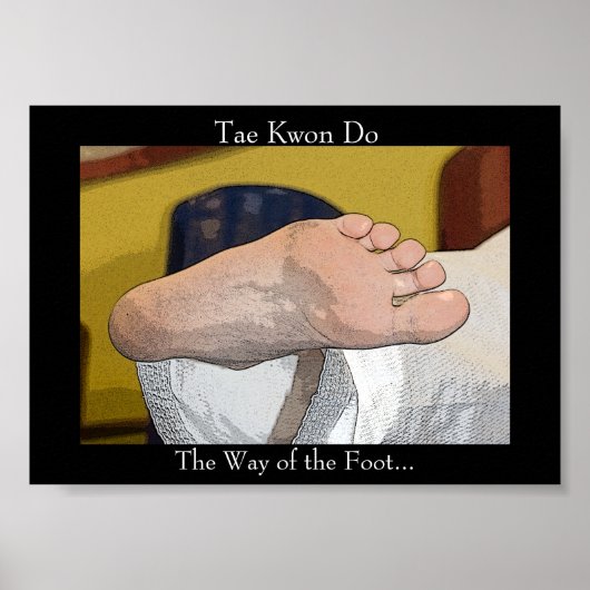 Poster Tae Kwon Do La Voie du Pied (Devant)