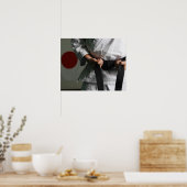 Poster Taekwondo Fighter Tightening Belt (Cuisine)