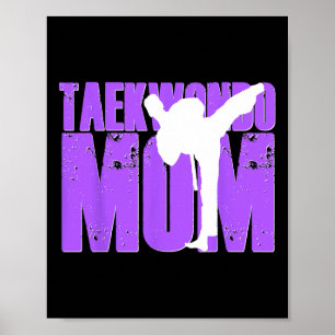 Poster Taekwondo Maman Chemise Tae Kwon Do Martial Arts M