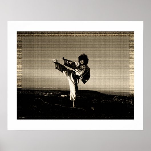 Poster taekwondo 'Vieille photo' (Devant)