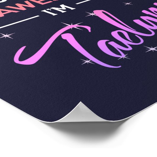 Poster Taelynn Bien sûr que je suis un nom génial (Coin)