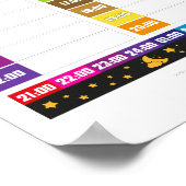 Poster Tagesplaneur tägliche Routinen für Kinder ab 4 (Coin)