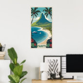 Poster Tahiti (Bureau à domicile)