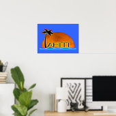 Poster Tahiti (Bureau à domicile)