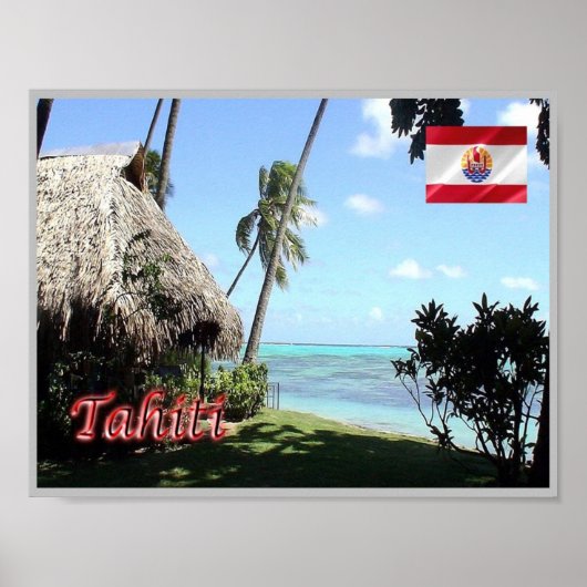 Poster Tahiti - French Polynesia - (Devant)