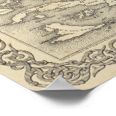 Poster Taille comparative des lacs et des îles (Coin)