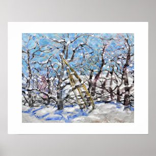 Poster Taille des pommiers en hiver / Artiste Larry Lere