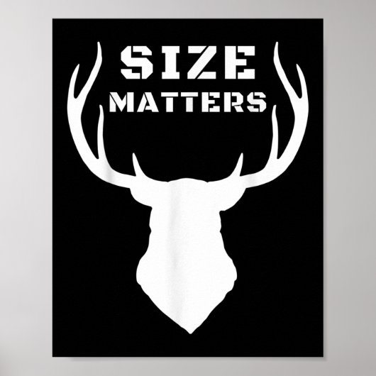 Poster Taille S Drôle Chasse Au Cerf (Devant)