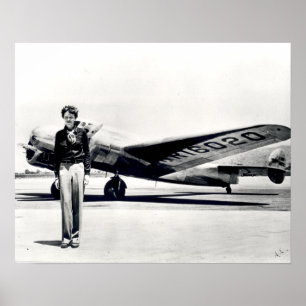 Poster Taille standard d'Amelia Earhart