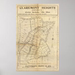 Poster Tailles de Claremont