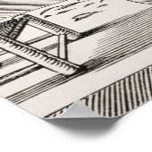 Poster Tailor, reproduction d'une coupe de bois (Coin)