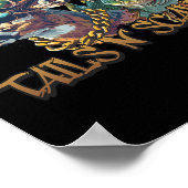 Poster Tails N Scales Chasse amusante Père Day Amour Pêch (Coin)