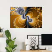 Poster Tailspin - Art fractal (Bureau à domicile)
