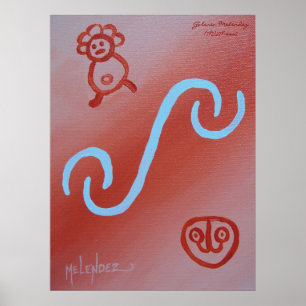 Poster Taino Jeroglificos