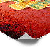 Poster Tais-toi et Embrasse-moi drôle typographie filles (Coin)