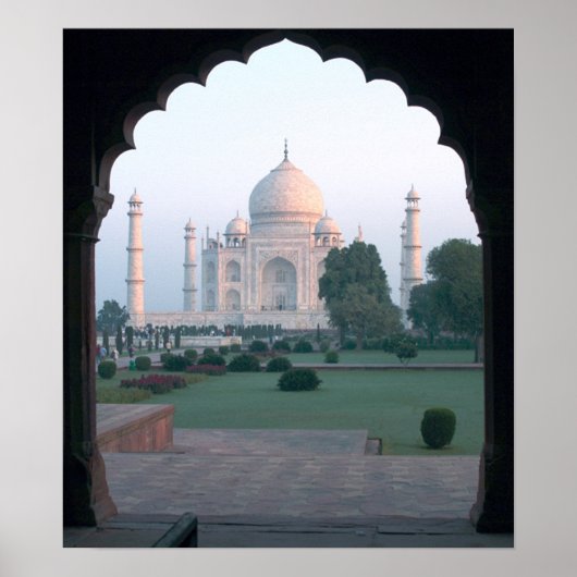 Poster Taj Mahal à l'aube (Devant)
