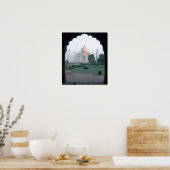 Poster Taj Mahal à l'aube (Cuisine)
