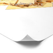 Poster Taj Mahal. Adra India. Tombeau et jardins (Coin)