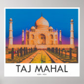 Poster Taj Mahal, Agra, Inde (Devant)