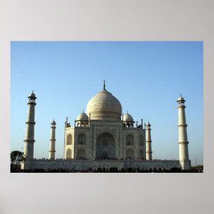 Poster taj mahal bleu