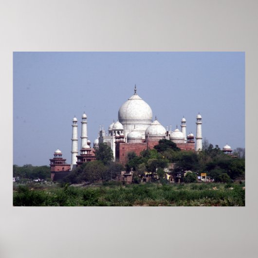 Poster taj mahal distant (Devant)