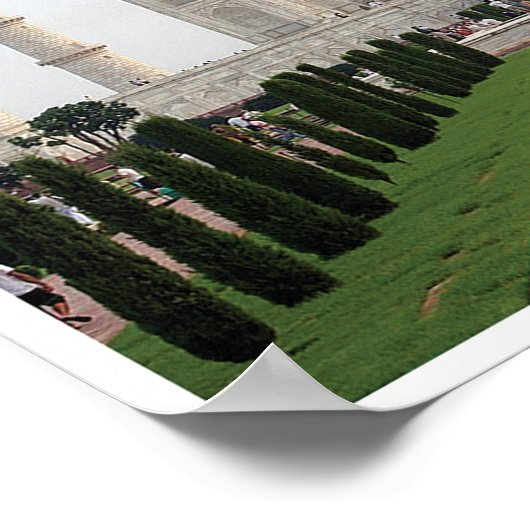 Poster Taj Mahal - Inde (Coin)