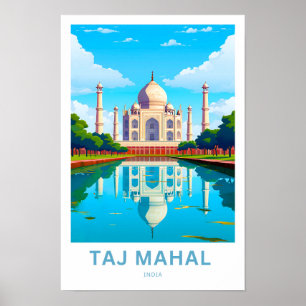 Poster Taj Mahal Inde Travel Print
