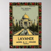 Poster Taj Mahal Lavande (Devant)
