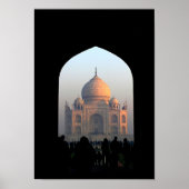 Poster Taj Mahal Lumière de Dawn Inde Architecture Photo (Devant)