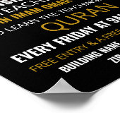 Poster Taj Mahal, Publicité pour l'enseignement islamique (Coin)