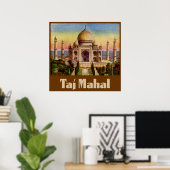 Poster Taj Mahal vintage (Bureau à domicile)