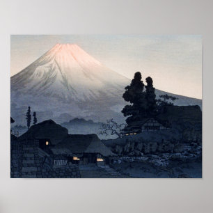 Poster Takahashi - Mont Fuji depuis Mizukubo