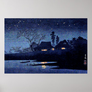 Poster Takahashi - Nuit étoilée, célèbre peinture
