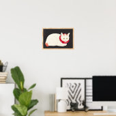 Poster takahashi shotei tama nekko portrait de chat ukiyo (Bureau à domicile)