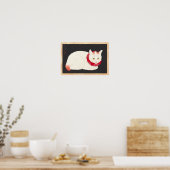 Poster takahashi shotei tama nekko portrait de chat ukiyo (Cuisine)