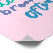 Poster Take Deep Breaths Souvent - citations inspirantes (Coin)