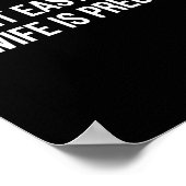 Poster Take It Easy On Me My Wife Is Pregnant Funny Fathe (Coin)