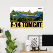 POSTER "TAKEOFF" F-14 TOMCAT (Bureau à domicile)