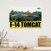 POSTER "TAKEOFF" F-14 TOMCAT (Cuisine)