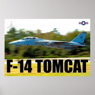 POSTER "TAKEOFF" F-14 TOMCAT