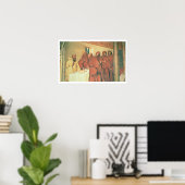 Poster Taking Communion, from the life of St. Benedict (f (Bureau à domicile)