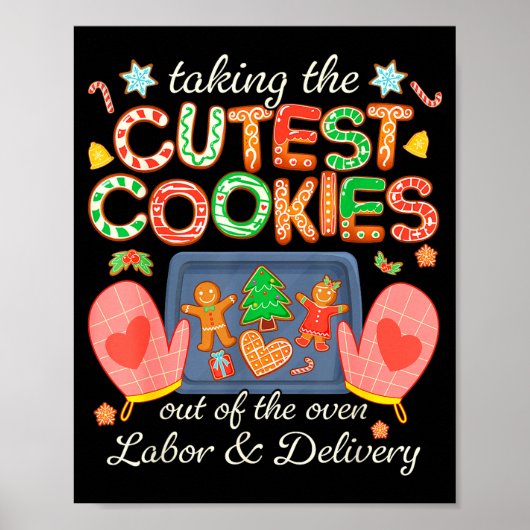 Poster Taking The Cutest Cookies Out Of The Oven Labor An (Devant)