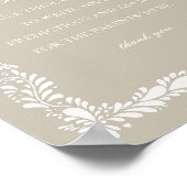 Poster Talavera beige Carrelage Conseils pour le jeu de B (Coin)