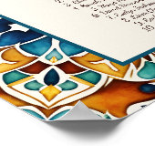 Poster Talavera vintage Mexicain mariage plan (Coin)