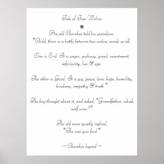 Poster Tale of Two Wolves